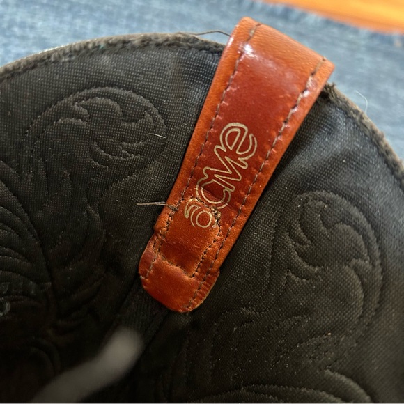 Vintage Acme Leather Cowboy Western Boots 6.5 - Picture 8 of 11